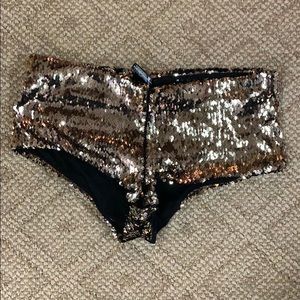 Black and gold sequin bottoms